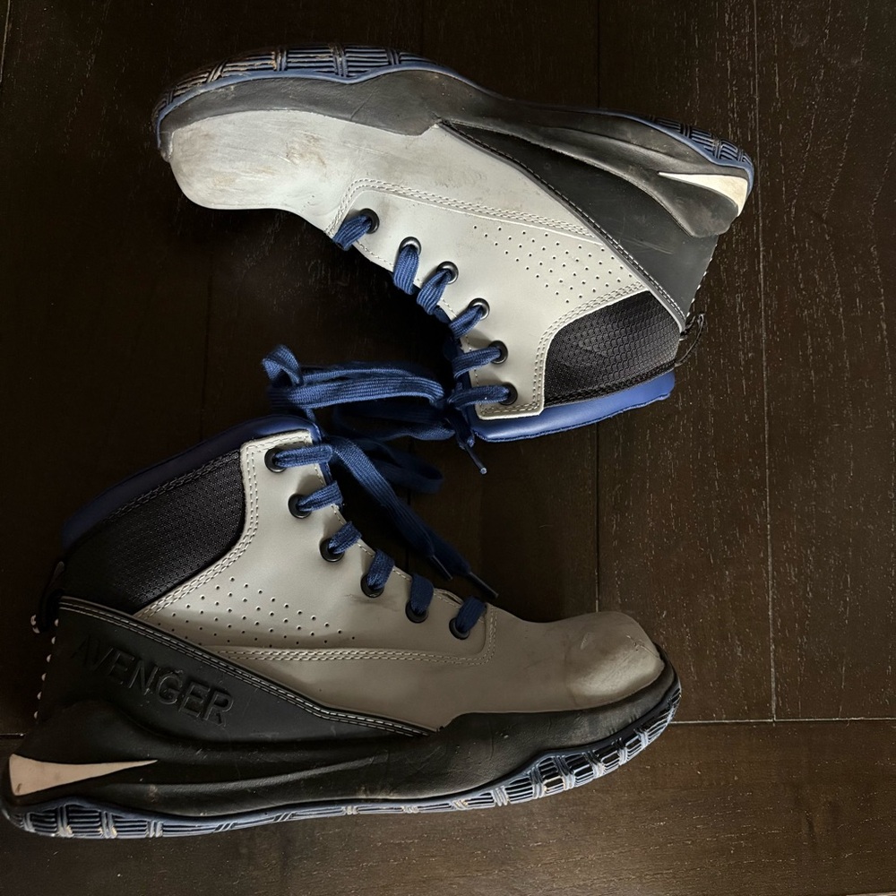 Avenger Work Boots Reaction Mid Grey Blue‎ Anti Skid Warehouse Men’s Size 9